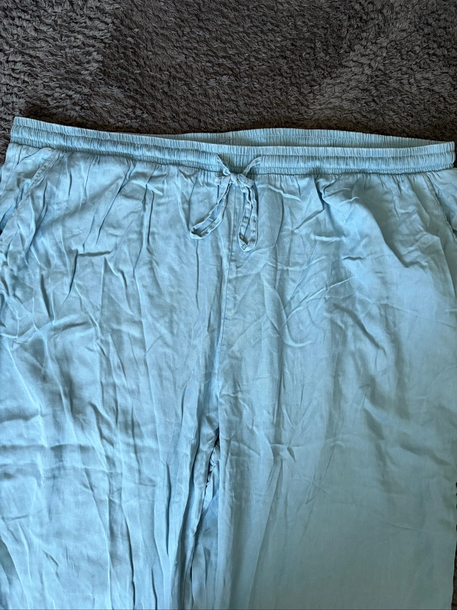 Pantalon fluide femme 3XL bleu clair Kiabi – photo 4